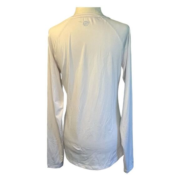 Baleaf UPF 50+ Sun Shirt White Lightweight Nylon Crewneck Long Sleeve Pull-Over - Picture 4 of 11